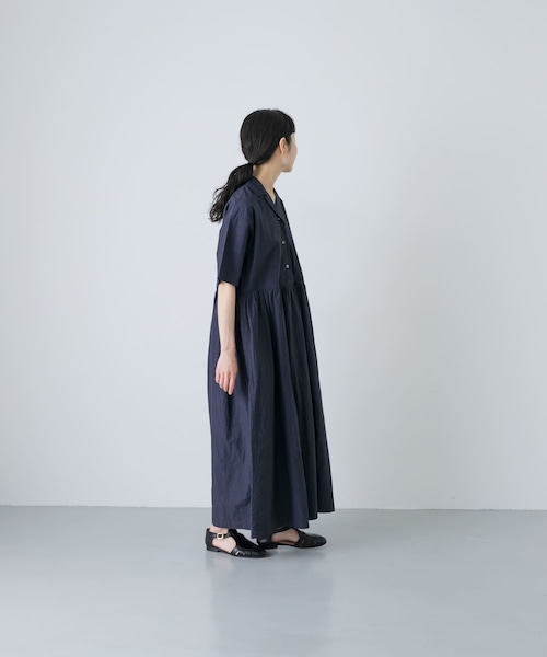 かぐれ（カグレ）の「オープンカラーシャツワンピース（ワンピース・レディース・NAVY/BLACK・Free）」の19枚目の写真