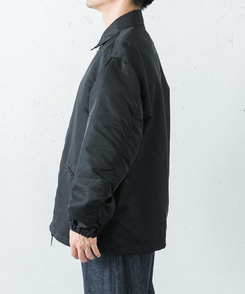 URBAN RESEARCH（アーバンリサーチ）の「blurhmsROOTSTOCK　WASHED NYLON COACH JACKET（テーラードジャケット・メンズ・BLACK・2/3/4）」の5枚目の写真