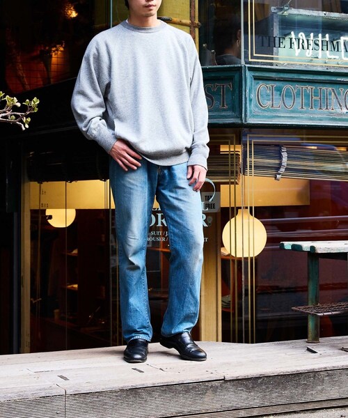 BATONER/バトナー】SILK CASHMERE LOOPWHEEL CREW NECK