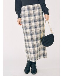 MERCURYDUO | チェックツイードタイトスカート(スカート)