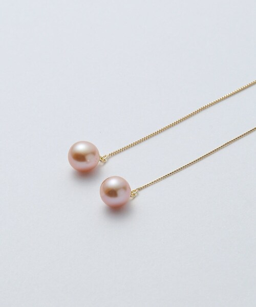 ROPE'(ロペ)の「R(ロペ アール)K10 ピンクパールアメリカンピアス(ピアス(両耳用)・レディース・ゴールド・F)」の7枚目の写真