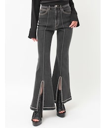 EATME | フロントビジュースリットデニムパンツ(デニムパンツ)