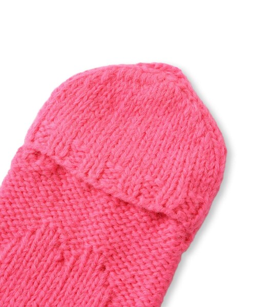 ADAM ET ROPE'（アダムエロペ）の「【J'aDoRe限定】【ugly sweater club（アグリー セーター クラブ）】Dazed（手袋・レディース・グレー/ピンク/イエロー・F）」の10枚目の写真