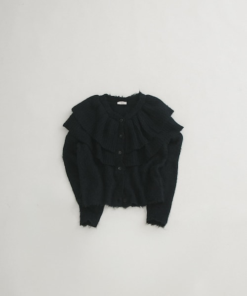 LAATO（ラート）の「frill frill knit cardigan（ニット/セーター・レディース・ラテ/シャドウ/モス/ハニー・FREE/Free）」の4枚目の写真