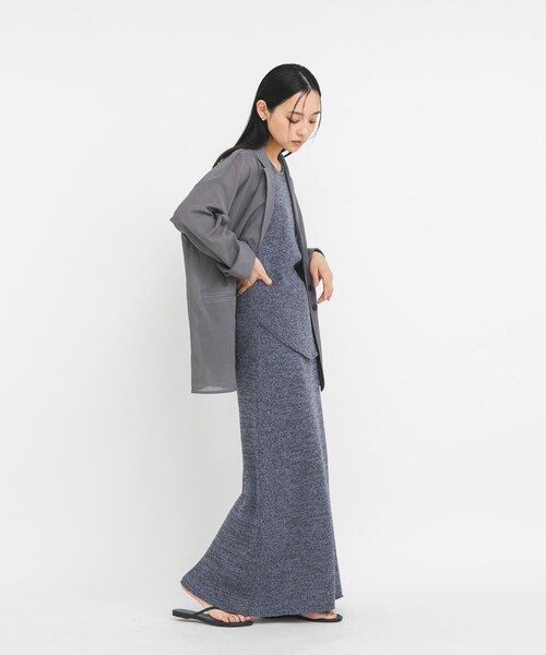 KBF（ケイビーエフ）の「メランジRIBニットスカート（スカート・レディース・BLUE/RED BROWN・One）」の21枚目の写真