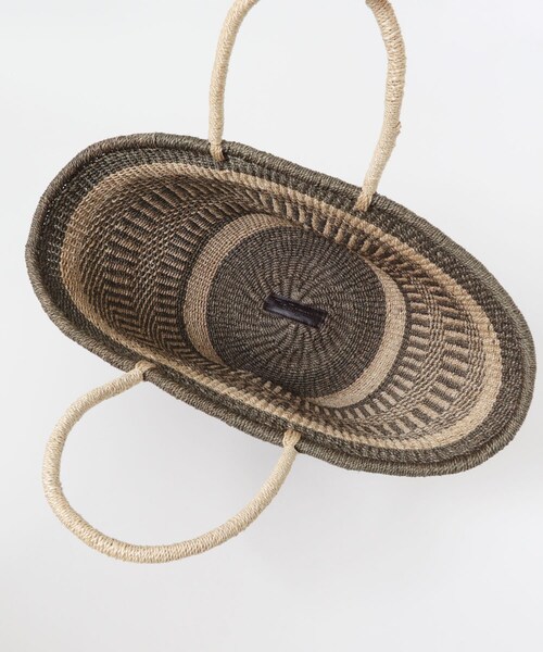 URBAN RESEARCH Sonny Label（アーバンリサーチサニーレーベル）の「BAGMATI　アバカボーダーバッグ（かごバッグ・レディース・NAT/BLK/NAT/CHOCO・One）」の11枚目の写真