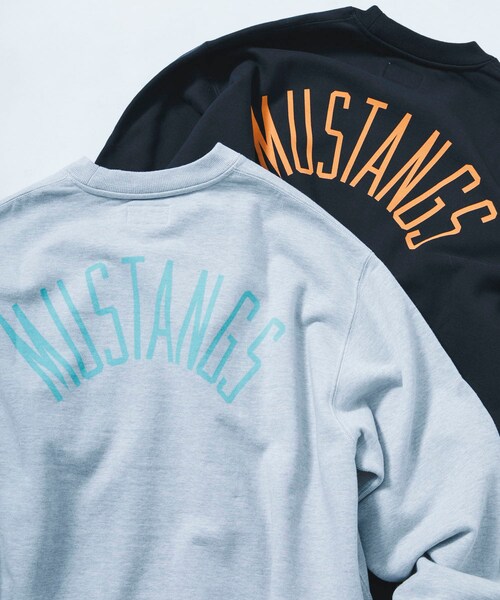 URBAN RESEARCH（アーバンリサーチ）の「Unlikely　Simple SweatCrew MUSTANGS（スウェット・メンズ・Gray/Black・M/L/XL）」の9枚目の写真
