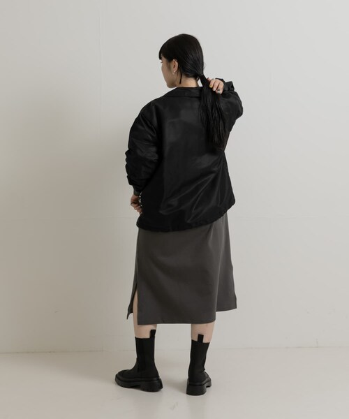 THE GOODLAND MARKET（ザグッドランドマーケット）の「SREU　Coach jacket（ブルゾン・レディース・GRAY1/BLACK1・M）」の22枚目の写真