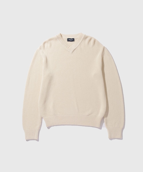 ADAM ET ROPE'(アダムエロペ)の「【ROYAL MER for WILD LIFE TAILOR】EX LYAM(ニット/セーター・メンズ・キナリ/ネイビー・L/M)」の2枚目の写真