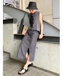 EMODA | ダブルストラップロングキャミワンピース(ワンピース)