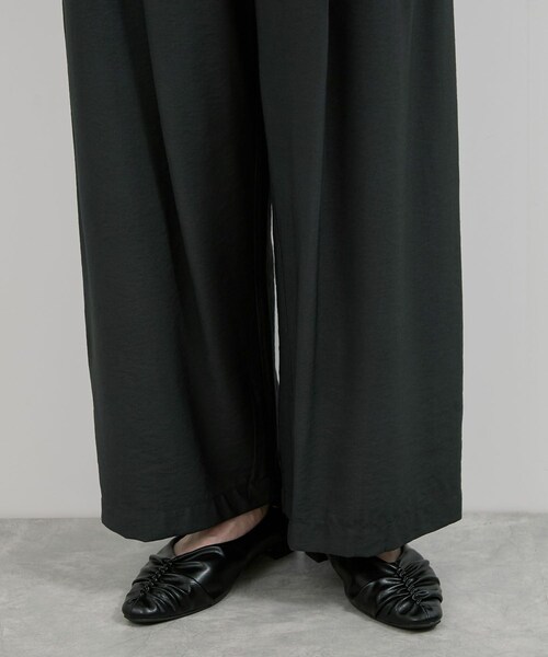 VIS（ビス）の「ボックスタックリラックスパンツ（その他パンツ・レディース・チャコール/ベージュ・F）」の22枚目の写真