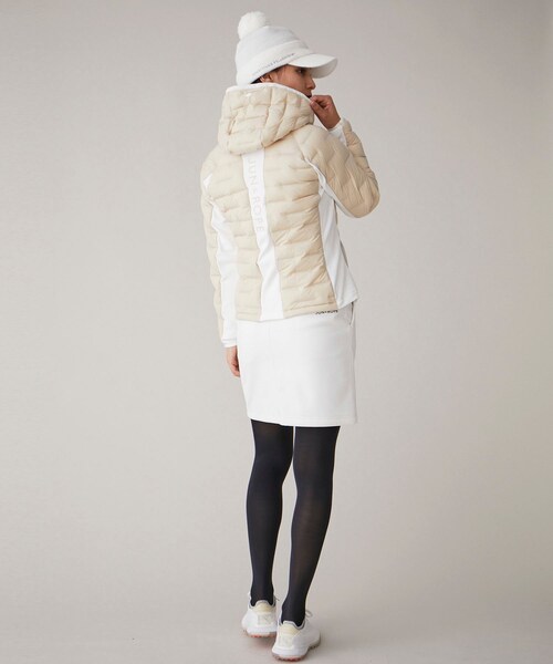 ROPE'(ロペ)の「【撥水】ストレッチナイロン ダウンブルゾン(ダウンジャケット/コート・レディース・ホワイト/ベージュ/ネイビー・L/M/S)」の18枚目の写真