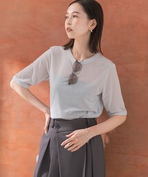 URBAN RESEARCH ROSSO | シアーベロアTシャツ(Tシャツ/カットソー)