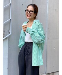 Ungrid | ストライプルーズシャツ(シャツ/ブラウス)