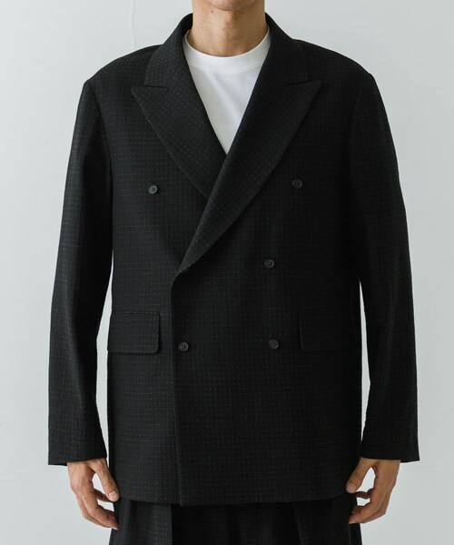 URBAN RESEARCH（アーバンリサーチ）の「SEEALL　ESSENTIAL DB JACKET（テーラードジャケット・メンズ・BLACK DOT・3/4）」の3枚目の写真