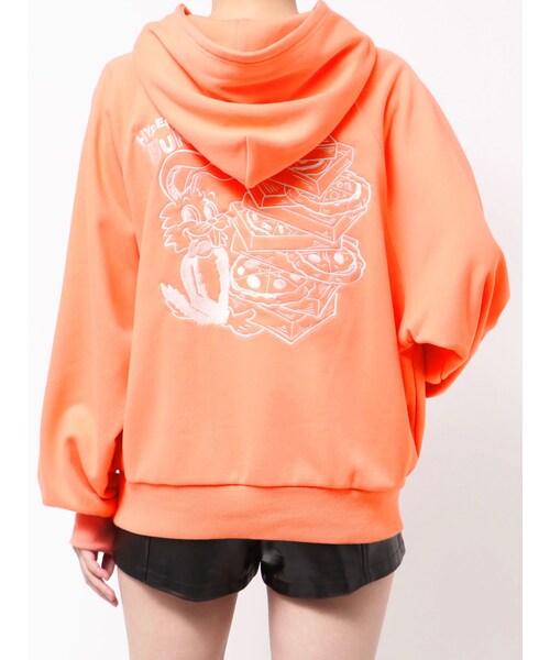 GYDA（ジェイダ）の「HYPERACTIVE BUNNYスウェットパーカー（パーカー・レディース・オフホワイト/グレー/ブラック/オレンジ/その他3/ミックス・F）」の10枚目の写真