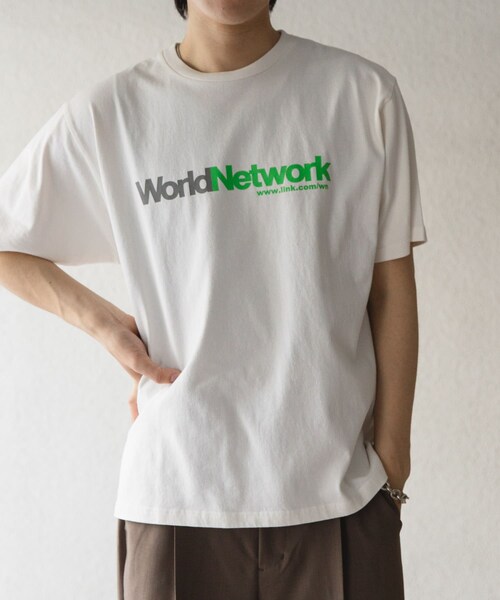 SENSE OF PLACE by URBAN RESEARCH（センスオブプレイスバイアーバンリサーチ）の「company logo short-sleeve t-shirts A（Tシャツ/カットソー・メンズ・OFF WHITE/CHARCOAL/LIME・M/L）」の7枚目の写真