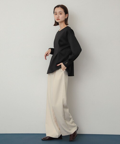 SENSE OF PLACE by URBAN RESEARCH（センスオブプレイスバイアーバンリサーチ）の「スクエアトゥフラットシューズ（バレエシューズ・レディース・GOLD/BLACK/BORDEAUX・S/M/L）」の20枚目の写真