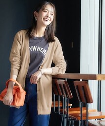 nissen | 綿混シンプルニットカーディガン（ＵＶカット・毛玉になりにくい）＜大きいサイズ有＞(カーディガン/ボレロ)