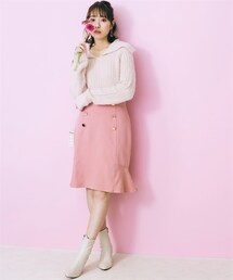 marun | 大きいサイズフロントボタンスカートmarun(スカート)