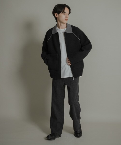 SENSE OF PLACE by URBAN RESEARCH（センスオブプレイスバイアーバンリサーチ）の「ラウンドパネル5PKメルトンパンツ（その他パンツ・メンズ・CHARCOAL/OATMEAL・M/L）」の9枚目の写真