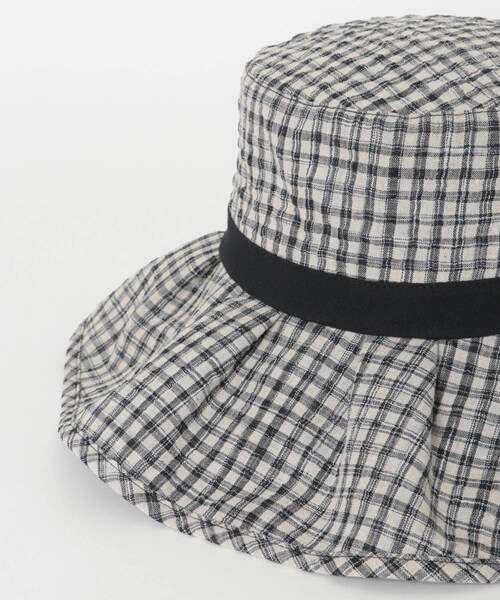SENSE OF PLACE by URBAN RESEARCH（センスオブプレイスバイアーバンリサーチ）の「ジュートライクフリルハット（ハット・レディース・BLACK/BEIGE/BLK×WHT・One）」の21枚目の写真
