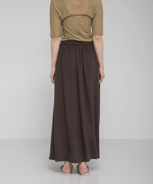 LAATO（ラート）の「drape  skirt（スカート・レディース・チョコレート/ザラメ・Free）」の5枚目の写真