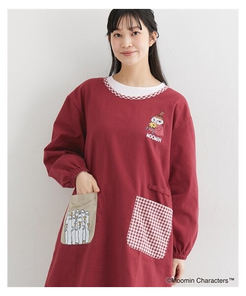 nissen（ニッセン）の「＜大きいサイズ＞【ムーミン】プリントかっぽう着（エプロン・メンズ・赤系(リトルミィ)/ネイビー系(ムーミンママ)・L~LL/3L~4L/5L~6L/8L/10L）」の11枚目の写真