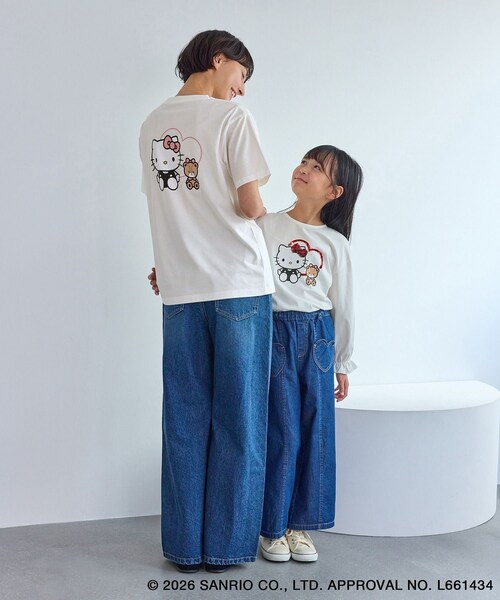 ROPE' PICNIC(ロペピクニック)の「【KIDS/キッズ】【ROPE' PICNIC×ハローキティ】スパンコールロングスリーブTシャツ(Tシャツ/カットソー・キッズ・ホワイト系/ピンク・L/M/S)」の20枚目の写真