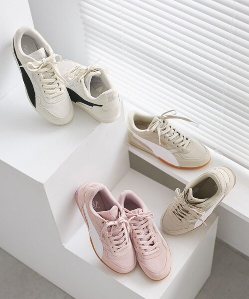 ROPE' PICNIC(ロペピクニック)の「【PUMA/プーマ】ベラドンナ ナイロンスニーカー(スニーカー・レディース・キナリ/ベージュ/ピンク・23.5/24.0/24.5)」の20枚目の写真