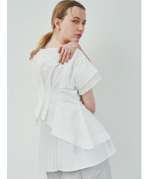 ELENDEEK | BACK PLEATS FRILL BL(シャツ/ブラウス)
