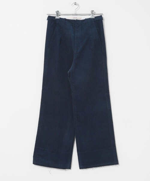 THE GOODLAND MARKET（ザグッドランドマーケット）の「cwtch　CORDUROY WIDE PANTS（その他パンツ・レディース・IVORY/NAVY/BORDEAUX・1/2）」の13枚目の写真