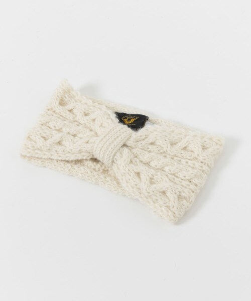 URBAN RESEARCH Sonny Label（アーバンリサーチサニーレーベル）の「HIGHLAND 2000　アルパカヘッドバンド（ヘアバンド・レディース・WHITE/CHARCOAL/CAMEL・one）」の5枚目の写真