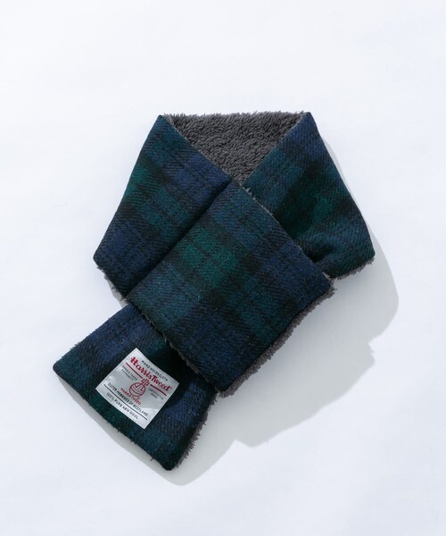 URBAN RESEARCH Sonny Label（アーバンリサーチサニーレーベル）の「HARRIS TWEED中綿マフラー（マフラー・メンズ・チャコール/ネイビー/ブラウン・One）」の4枚目の写真
