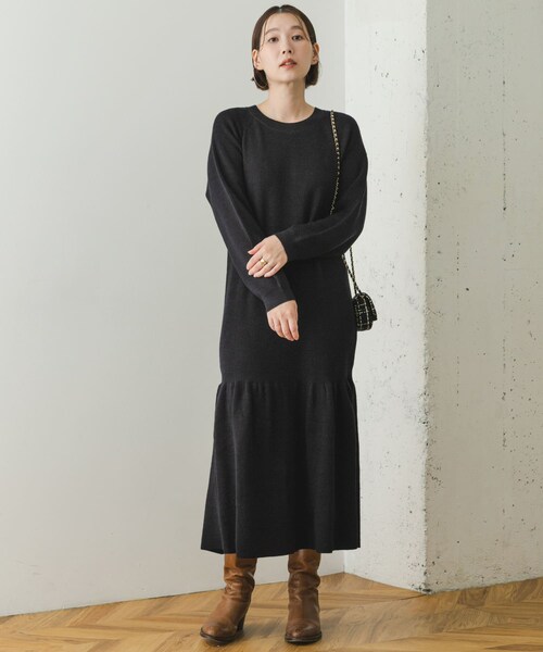 URBAN RESEARCH ROSSO（アーバンリサーチロッソ）の「F by ROSSO　ウォッシャブル抗ピルニットワンピース（ワンピース・レディース・D/NAVY/C/GRAY・36/38）」の17枚目の写真