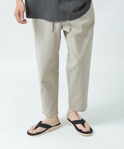 ITEMS URBANRESEARCH（アイテムズ アーバンリサーチ）の「エコレザートングサンダル（サンダル・メンズ・BEG/BLK/GRN/PNK・26.5/27.5）」の7枚目の写真