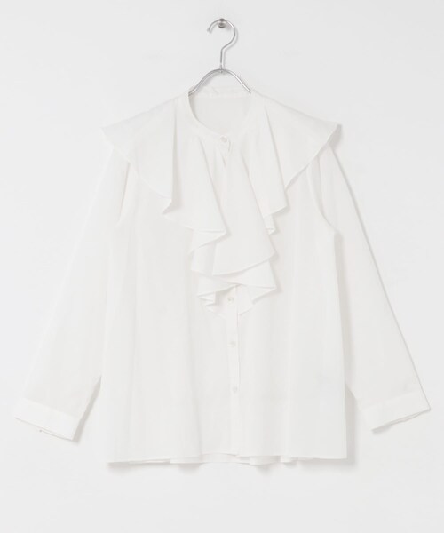 URBAN RESEARCH ROSSO（アーバンリサーチロッソ）の「フリルカラーシャツブラウス（シャツ/ブラウス・レディース・WHITE/YELLOW/BLACK・Free）」の6枚目の写真