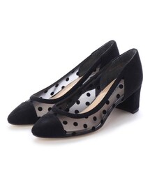 carino（カリーノ）の「モード エ ジャコモ カリーノ MODE ET JACOMO carino 【スポンジ入り】ドットチュールパンプス （パンプス）」
