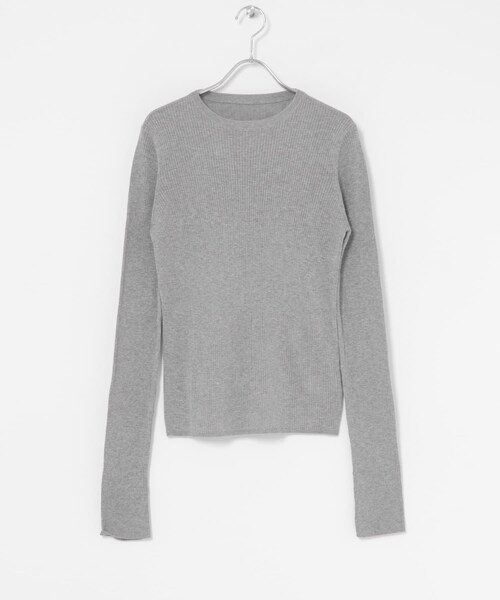 URBAN RESEARCH ROSSO（アーバンリサーチロッソ）の「シルク混リブデザインニット（ニット/セーター・レディース・WHITE/CREAM/GRAY/D/NAVY・FREE）」の16枚目の写真