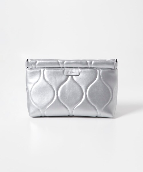 URBAN RESEARCH Sonny Label（アーバンリサーチサニーレーベル）の「LE VERNIS　キルティングクラッチ（クラッチバッグ・レディース・モカ/ブラック/シルバー・one）」の15枚目の写真