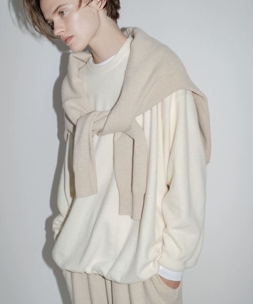 URBAN RESEARCH（アーバンリサーチ）の「dDdDdDd　CASHMERE BIG LONG-SLEEVE T-SHIRTS（ニット/セーター・メンズ・OATMEAL GR/OFF BEIGE・S/M/L/XL）」の19枚目の写真