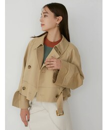 MURUA | ベルテッドワイドスリーブショートトレンチ(トレンチコート)