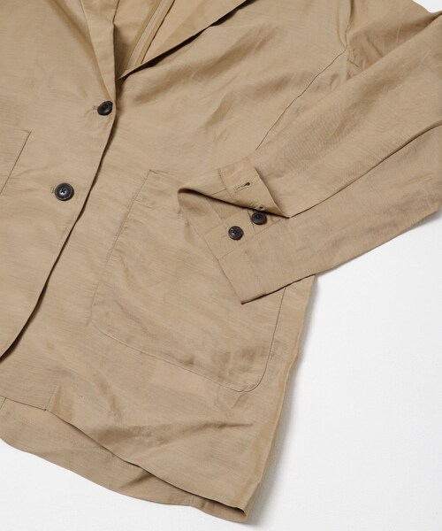 URBAN RESEARCH DOORS（アーバンリサーチドアーズ）の「FORK&SPOON　ラミーブレンドビッグジャケット（テーラードジャケット・レディース・BLACK/BEIGE・1）」の16枚目の写真