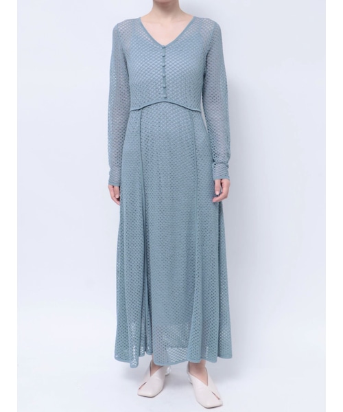 プリーツプリーズ タイトスカート マンスリー コーラルピンク サーモン