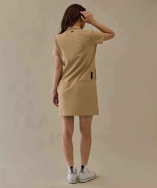 ROPE'(ロペ)の「レクチュールエコダンボールワンピース(ワンピース・レディース・ブラック/ベージュ系・L/M/S)」の16枚目の写真