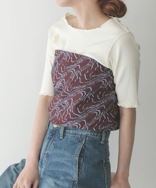 URBAN RESEARCH Sonny Label（アーバンリサーチサニーレーベル）の「大判ニュアンスプリントスカーフ（バンダナ/スカーフ・レディース・ブラック系/ブラウン系/カーキ系・Free）」の14枚目の写真