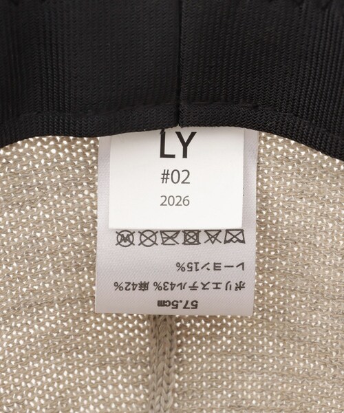 ADAM ET ROPE'（アダムエロペ）の「【LY（エルワイ）】Campana（ハット・レディース・ブラック/キナリ系・F）」の19枚目の写真