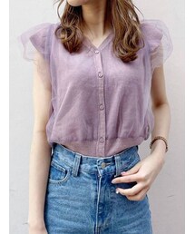 dazzlin | チュールベールニットトップス(ニット/セーター)