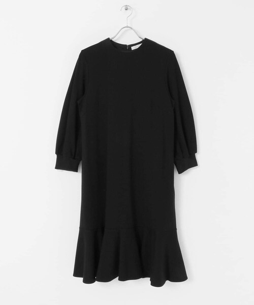 URBAN RESEARCH ROSSO（アーバンリサーチロッソ）の「『40サイズ/高身長向けも展開』F by ROSSO　裾フレアワンピース（ワンピース・レディース・L/BEIGE/BLACK/CHARCOAL/MARRON・38/40）」の13枚目の写真