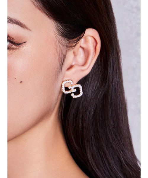 GYDA(ジェイダ)の「JEYSUS GG chainピアス(ピアス(両耳用)・レディース・シルバー/ゴールド・F)」の4枚目の写真